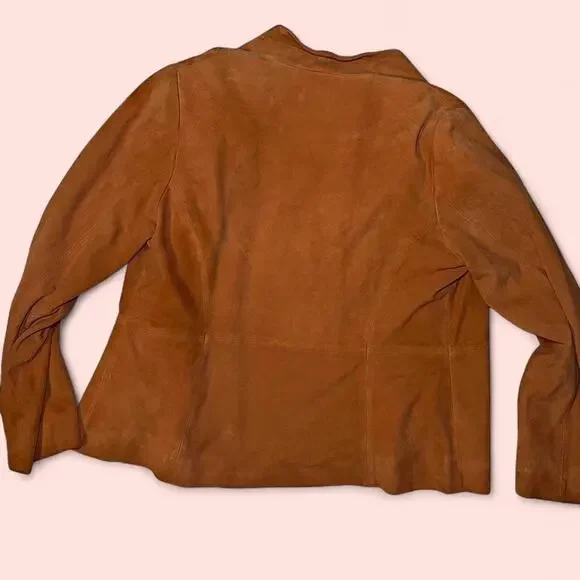 Eileen fisher orange suede blazer - Picture 5 of 5